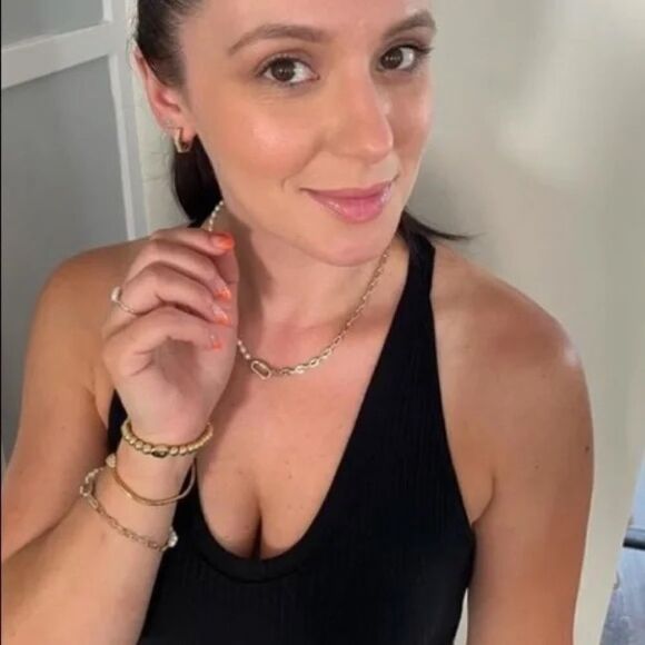 stella dotβ~ hardware cuff ~ gold & clear delicate - Picture 5 of 5